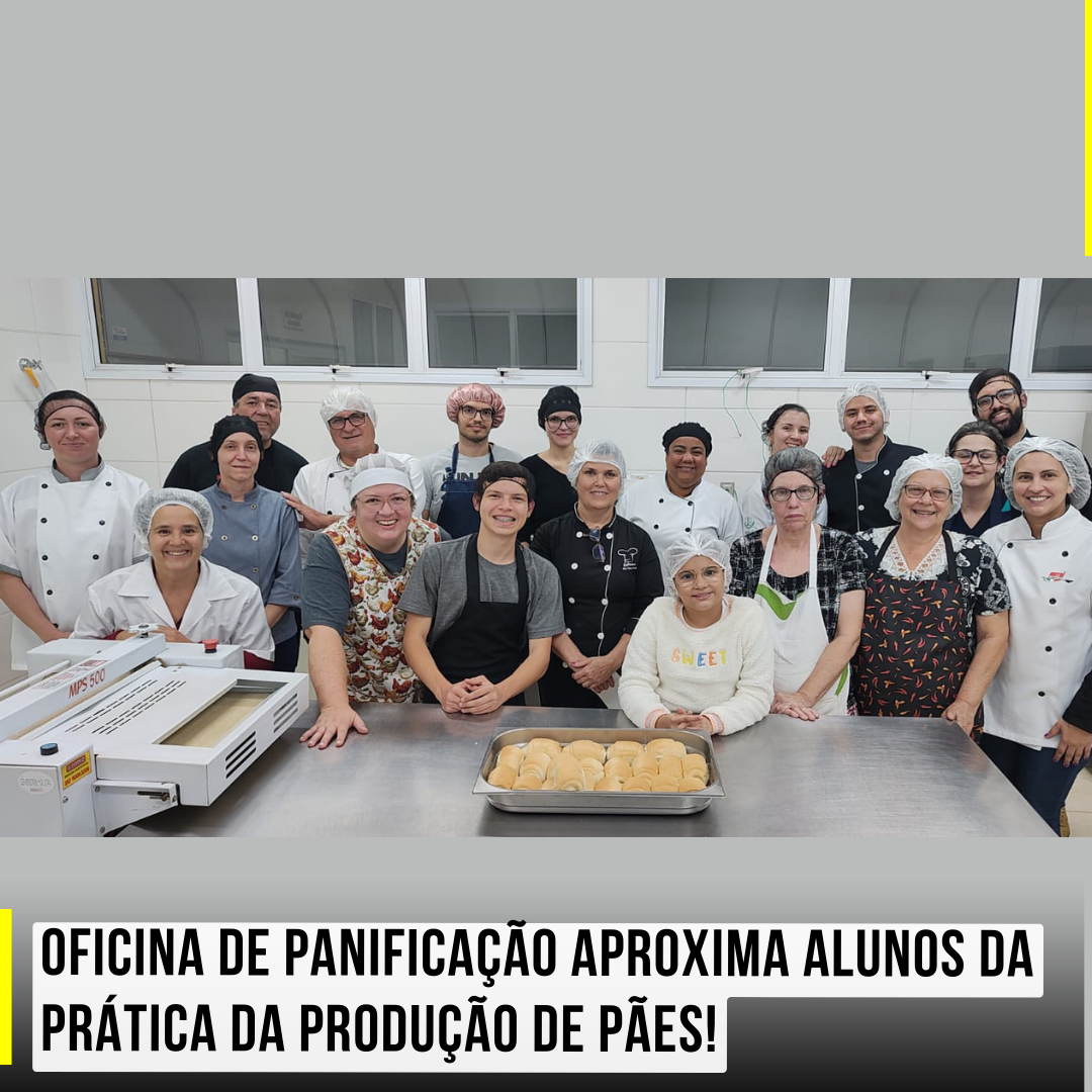 Oficina de Panificação aproxima alunos da prática da produção de pães!