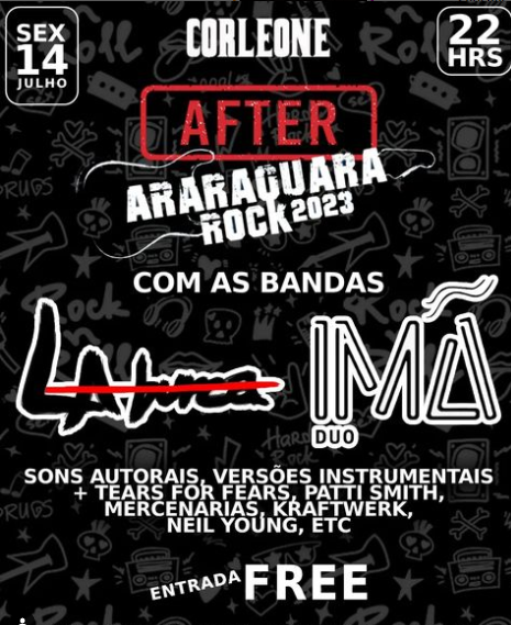 Sábado de Rock: Dirty Spoon Band e A Place For Me no AFTER ARARAQUARA ROCK