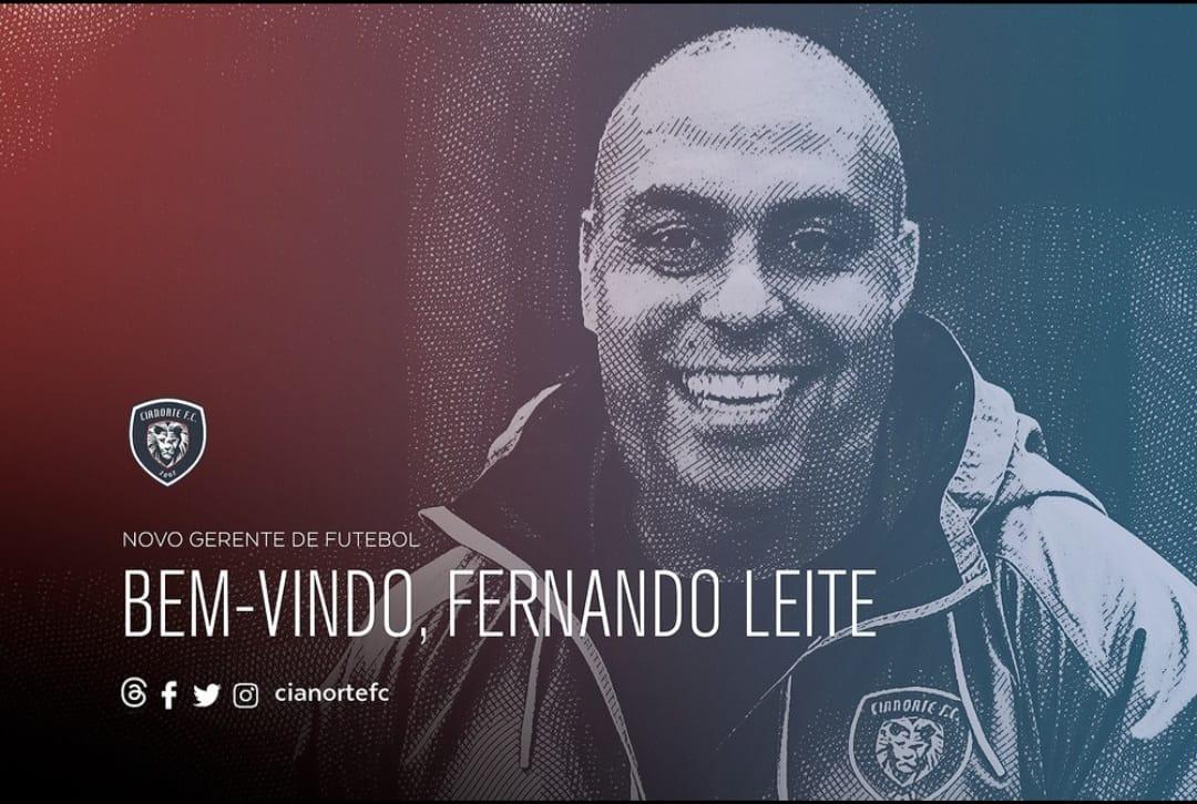 Araraquarense Fernando Leite é o mais novo gerente de futebol do Cianorte FC, do Paraná
