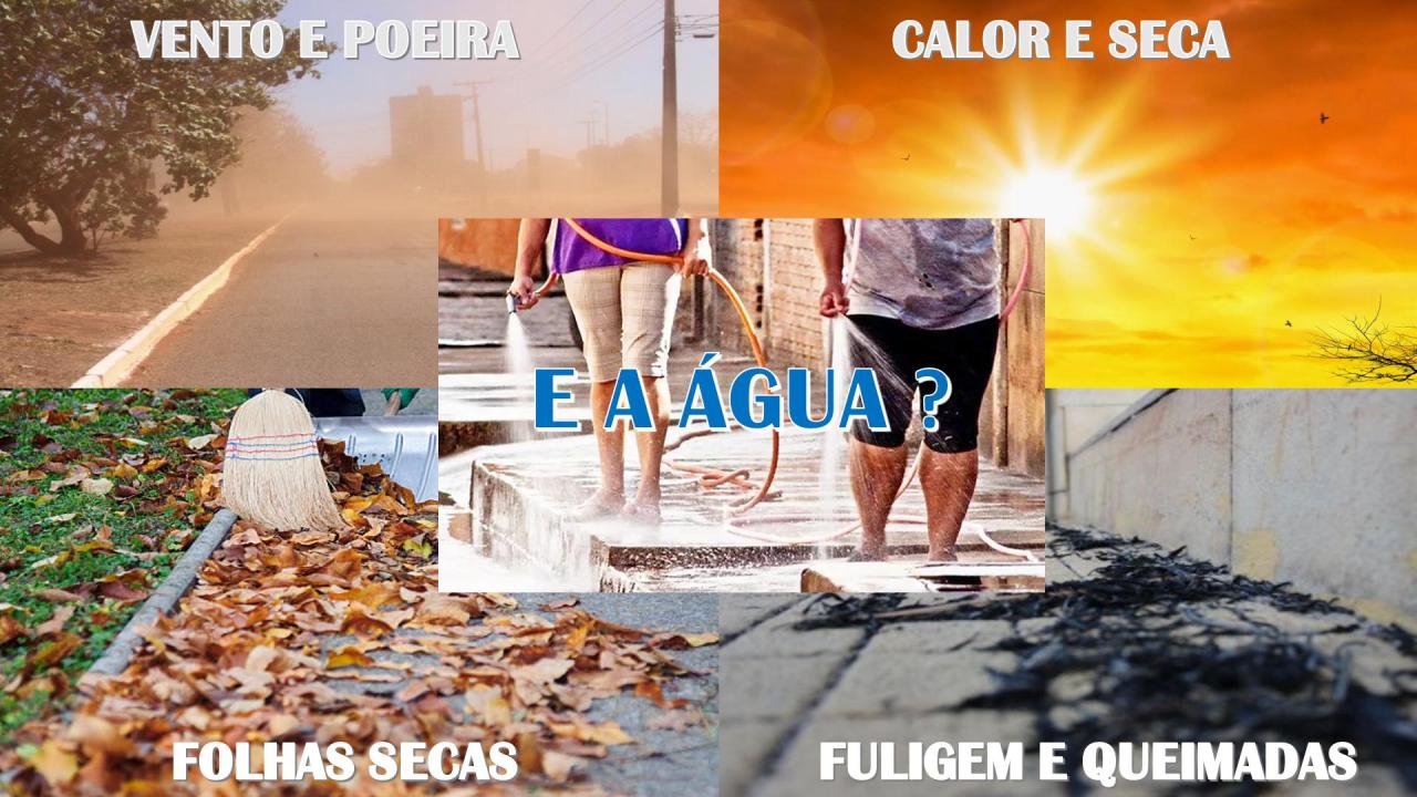 CONSCIENTIZAÇÃO SOBRE O USO DA ÁGUA NO PERÍODO DE SECA E CALOR