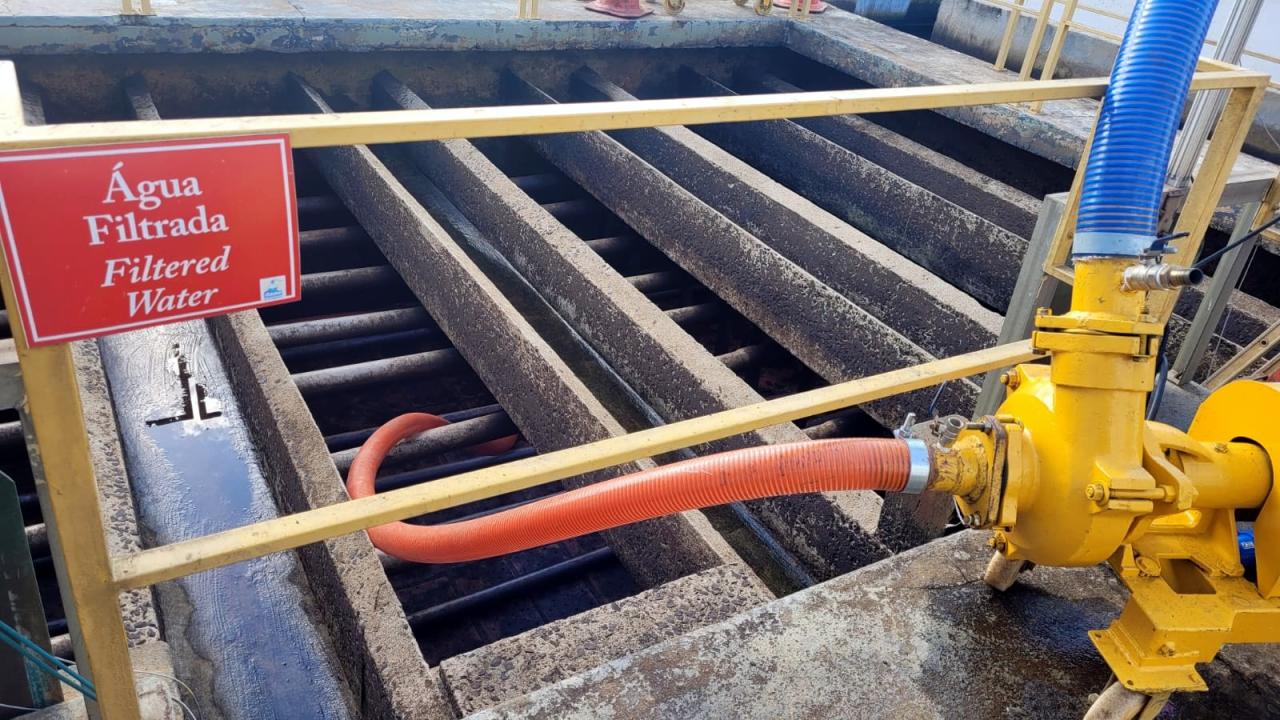DAAE RECUPERA FILTROS DA ESTAÇÃO DE TRATAMENTO DE ÁGUA DA FONTE