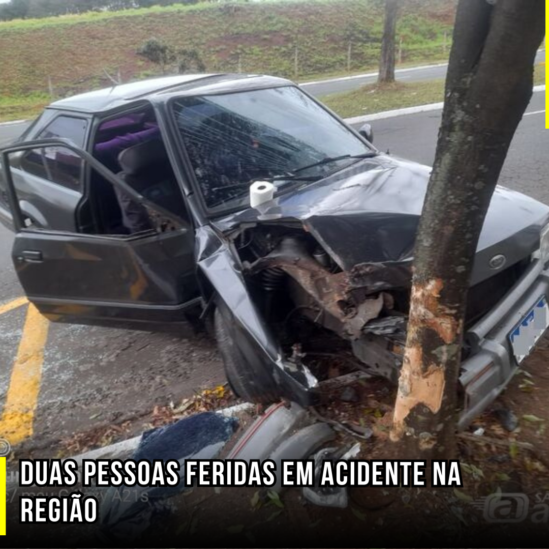 Duas pessoas feridas em acidente na região