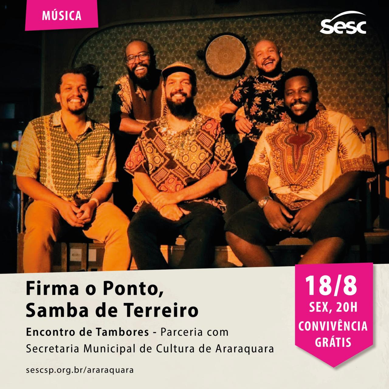 Firma o Ponto: Samba de terreiro em homenagem à Cultura Africana