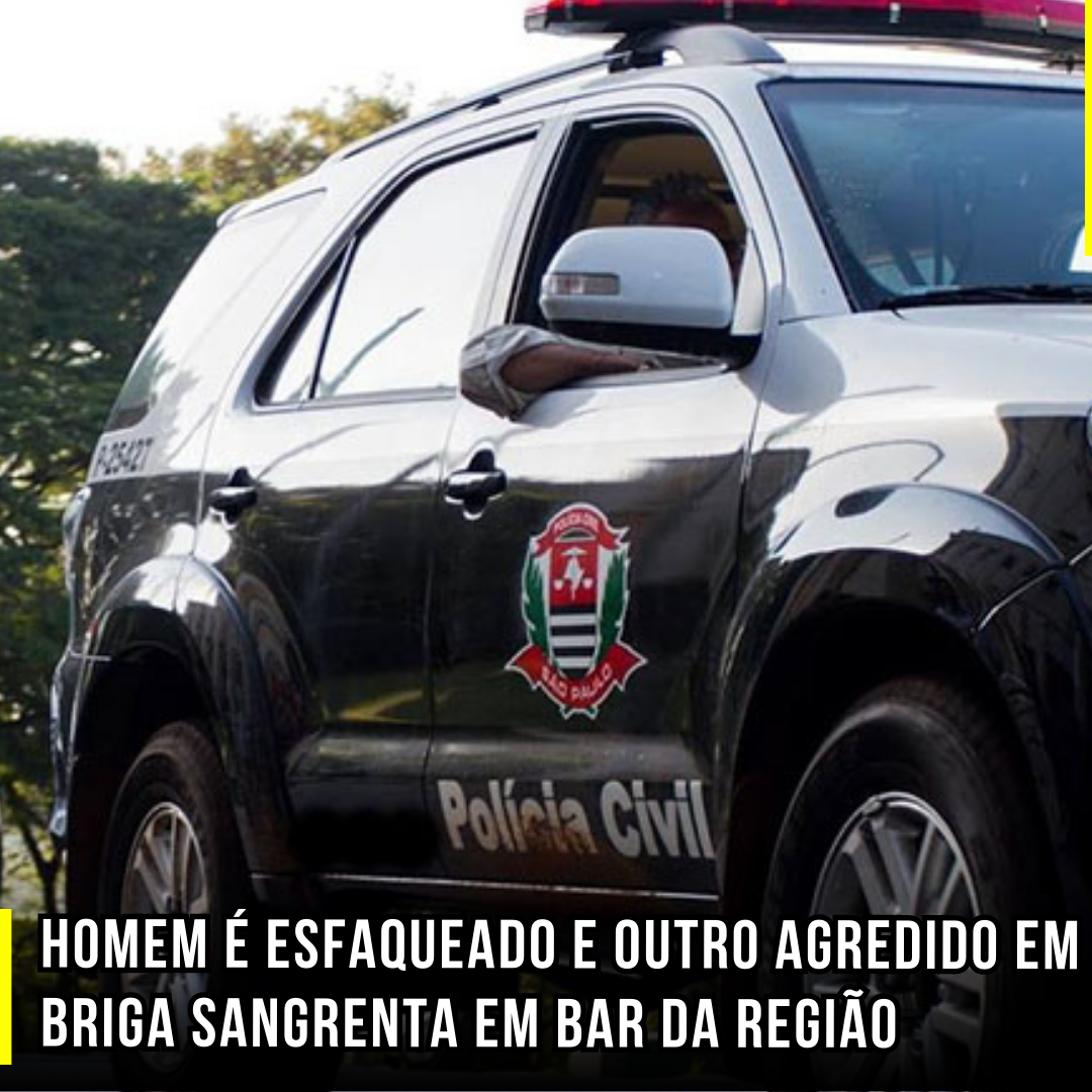 Homem é esfaqueado e outro agredido em briga sangrenta em bar da região