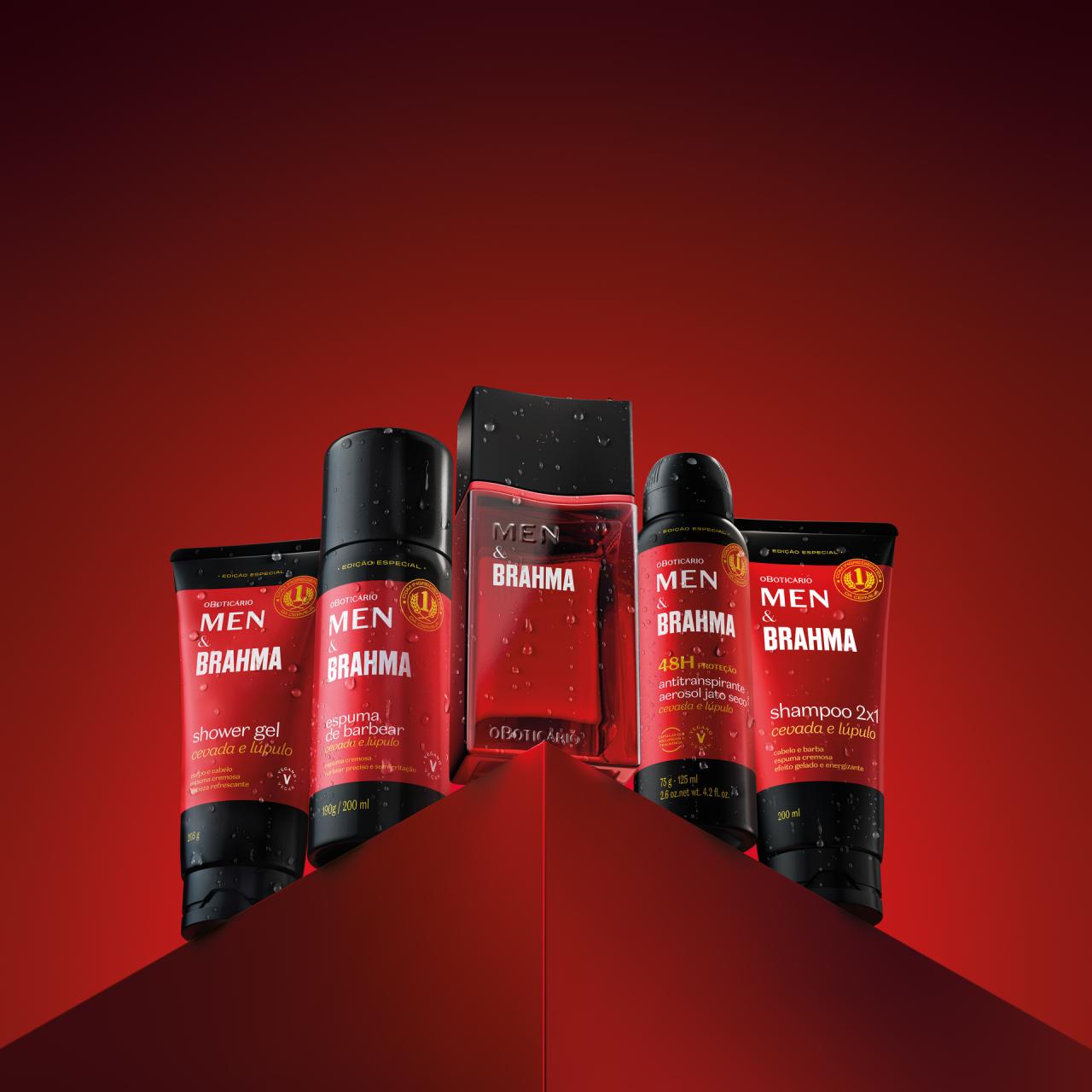 O Boticário e Brahma lançam collab inédita com produtos que extrapolam a cremosidade para além da cerveja