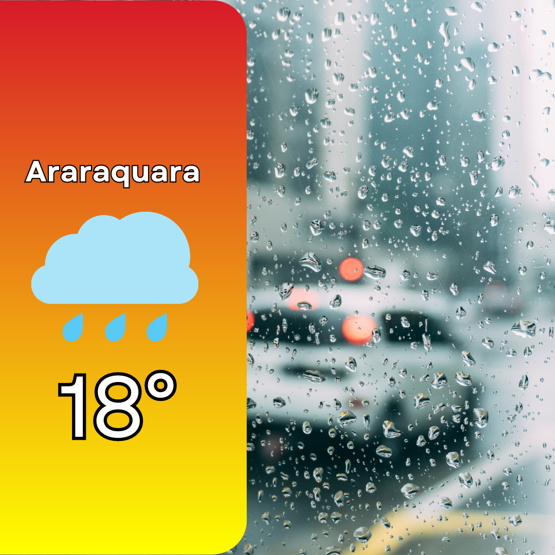 Previsão do tempo em Araraquara: Queda na temperatura e aumento da nebulosidade