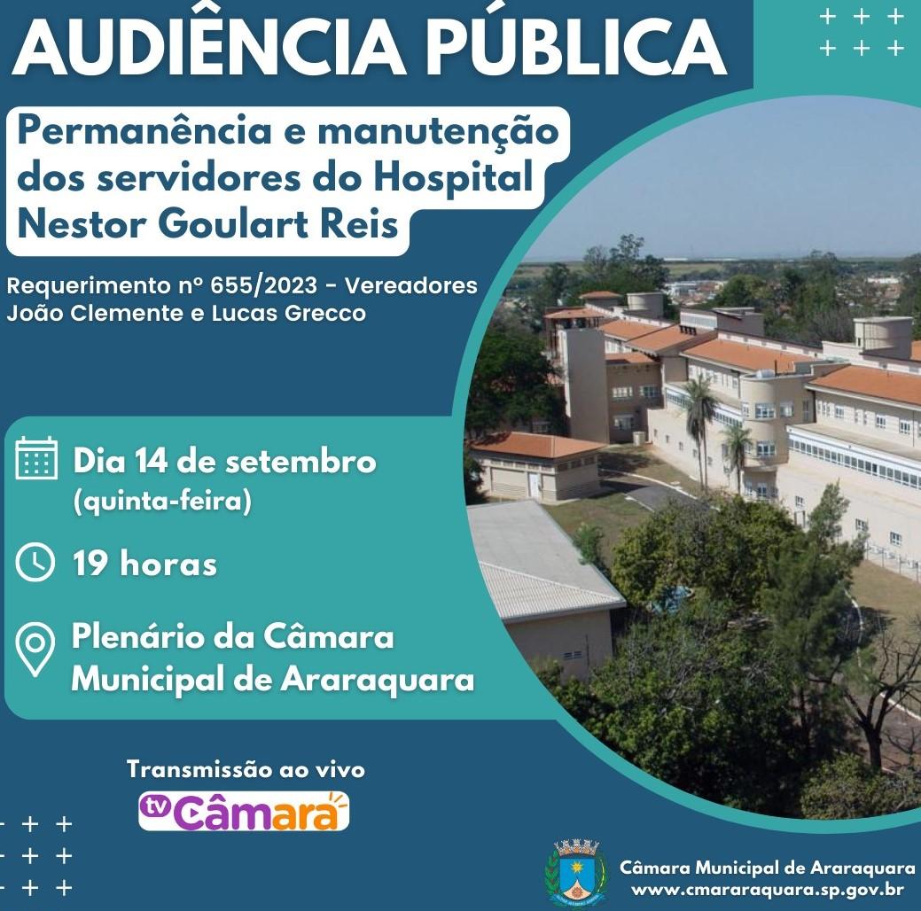 Audiência Pública sobre a permanência e manutenção dos servidores do Hospital 