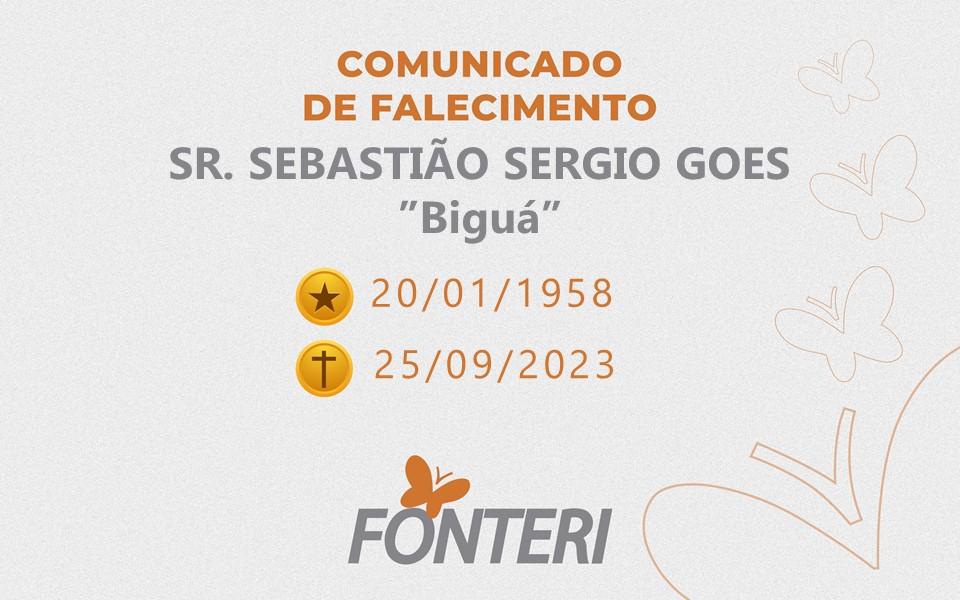 Comunicamos o falecimento do Sr Sebastião Sergio (Biguá)