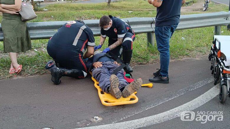 Homem Sofre Ferimentos em Acidente de Tr&acirc;nsito no Cidade Aracy