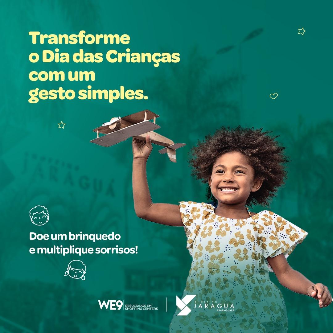 No mês das crianças, Shopping Jaraguá faz campanha de doação de brinquedos