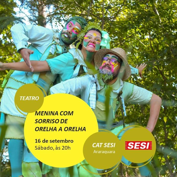 Peça de Teatro Gratuita: 'Menina com Sorriso de Orelha a Orelha'