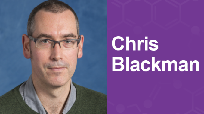 Químico inglês Chris Blackman dará palestra na UFSCar