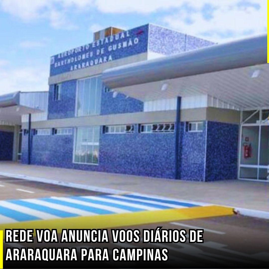 Rede Voa anuncia voos diários de Araraquara para Campinas