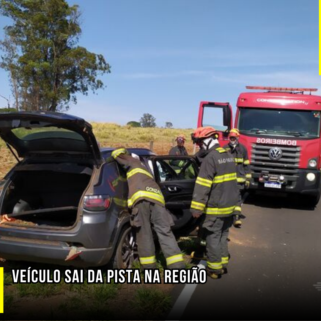 Veículo sai da pista na região