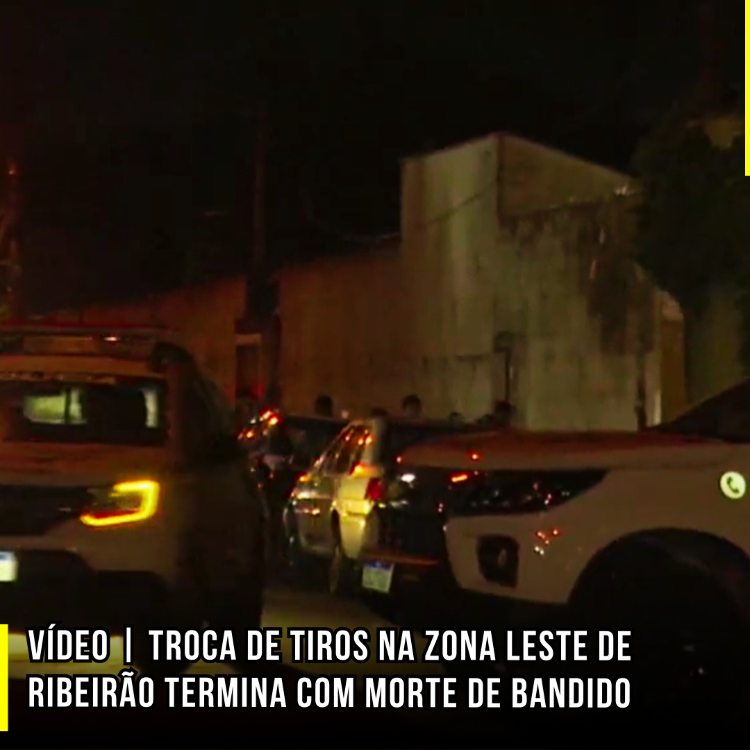 VÍDEO | Troca de tiros na zona leste de Ribeirão termina com morte de bandido