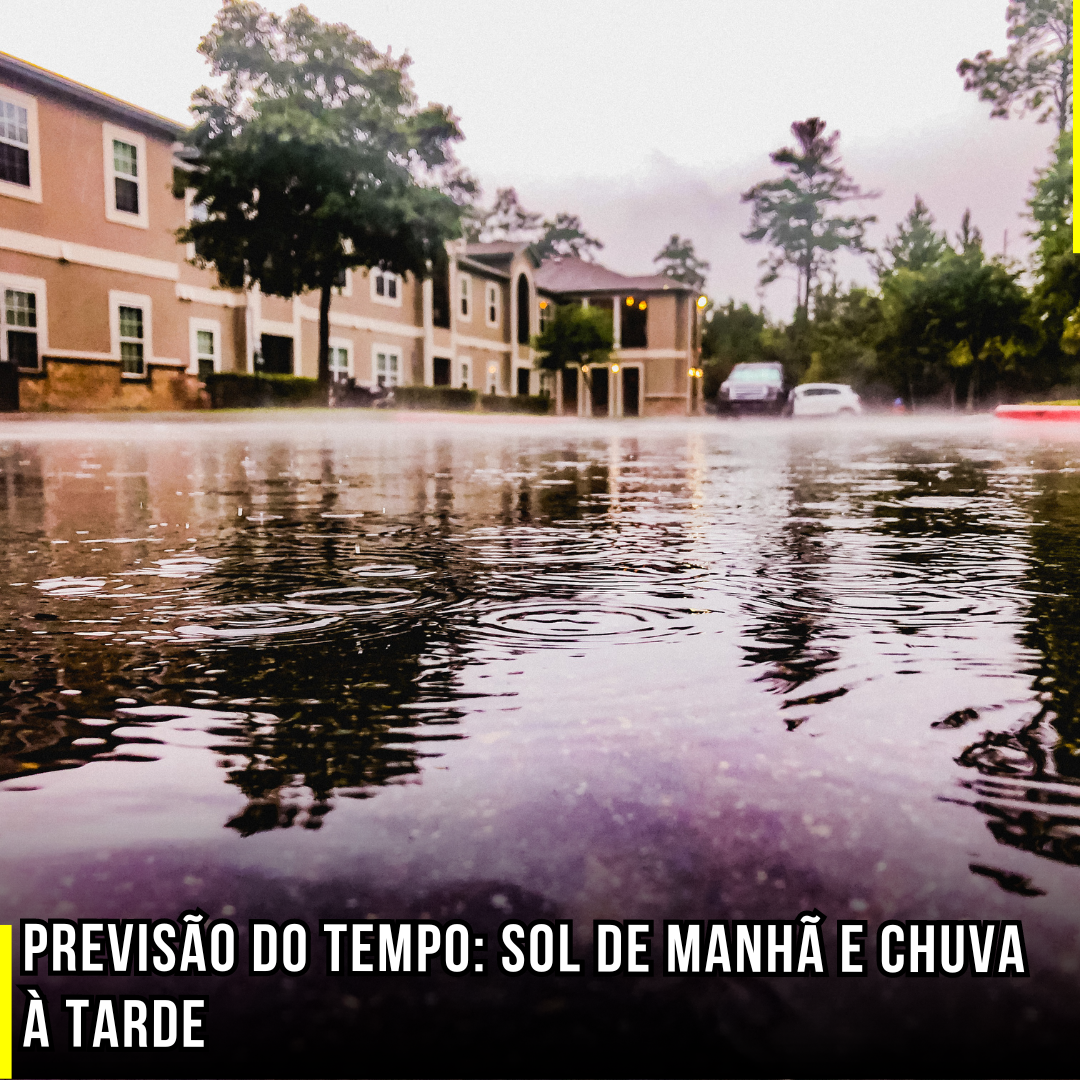Clima para Hoje: Sol pela Manhã e Chuva Tarde