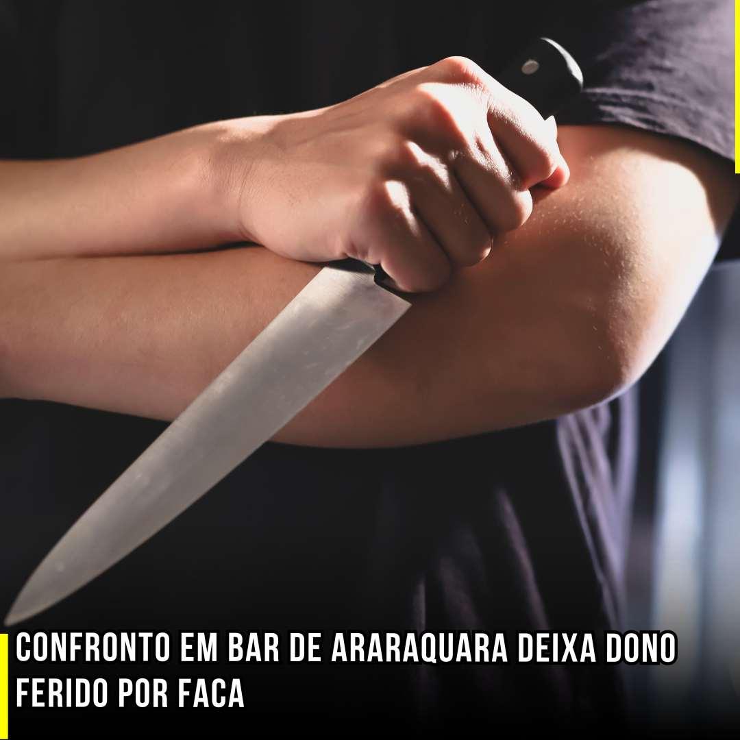 Confronto em bar de Araraquara deixa dono ferido por faca