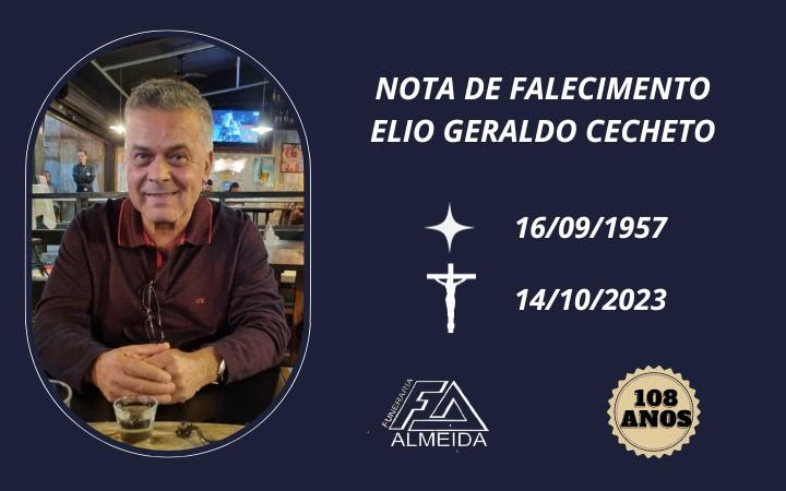 Funerária Almeida comunica o falecimento do SR. ELIO GERALDO CECHETO