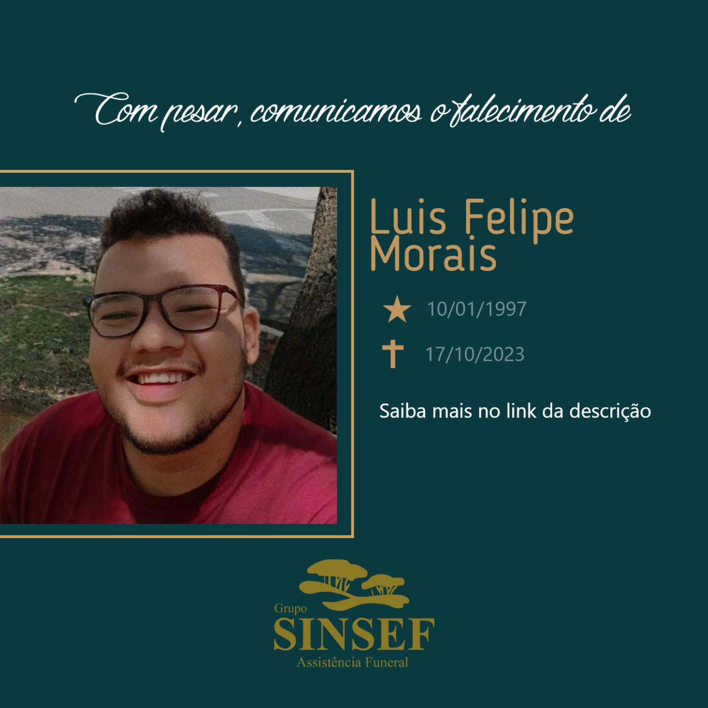 O Grupo Sinsef se despede de Luis Felipe Morais