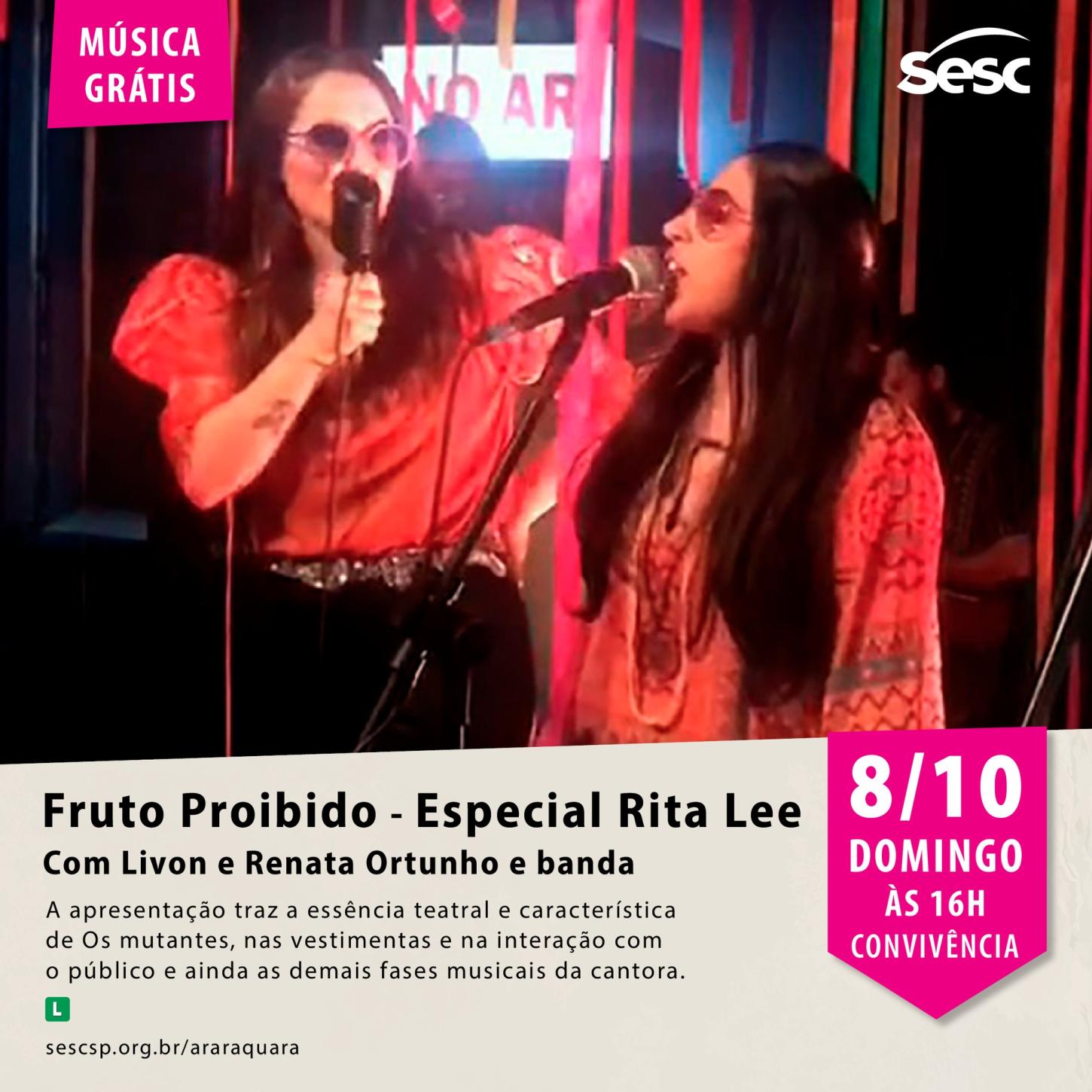 Tributo a Rita Lee: Livon e Renata Ortunho em Show Imperdível!