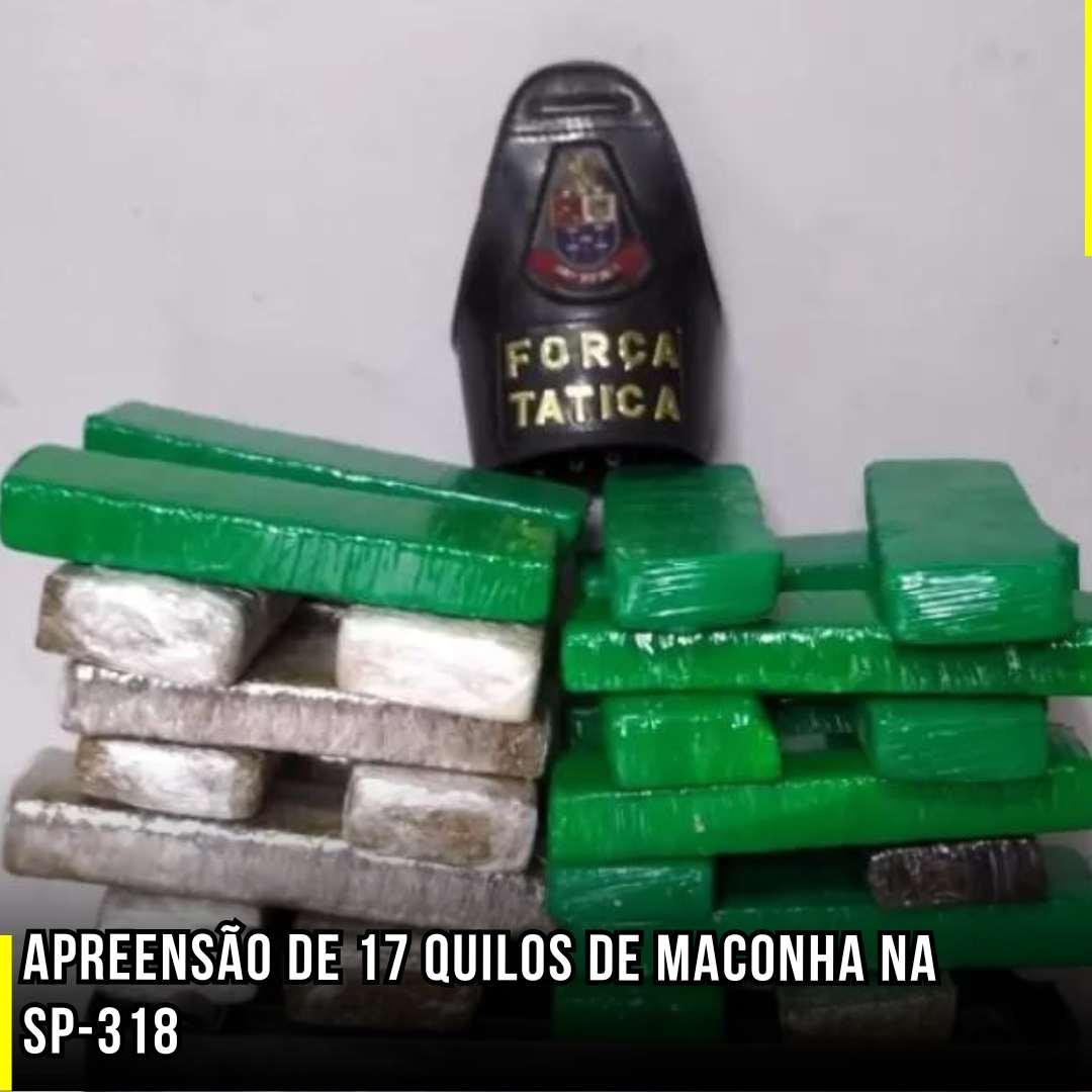 Apreensão de 17 Quilos de Maconha na SP-318