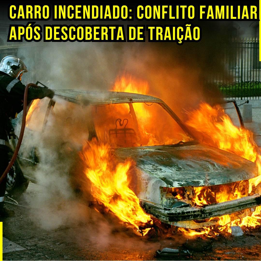 Carro Incendiado: Conflito Familiar Após Descoberta de Traição