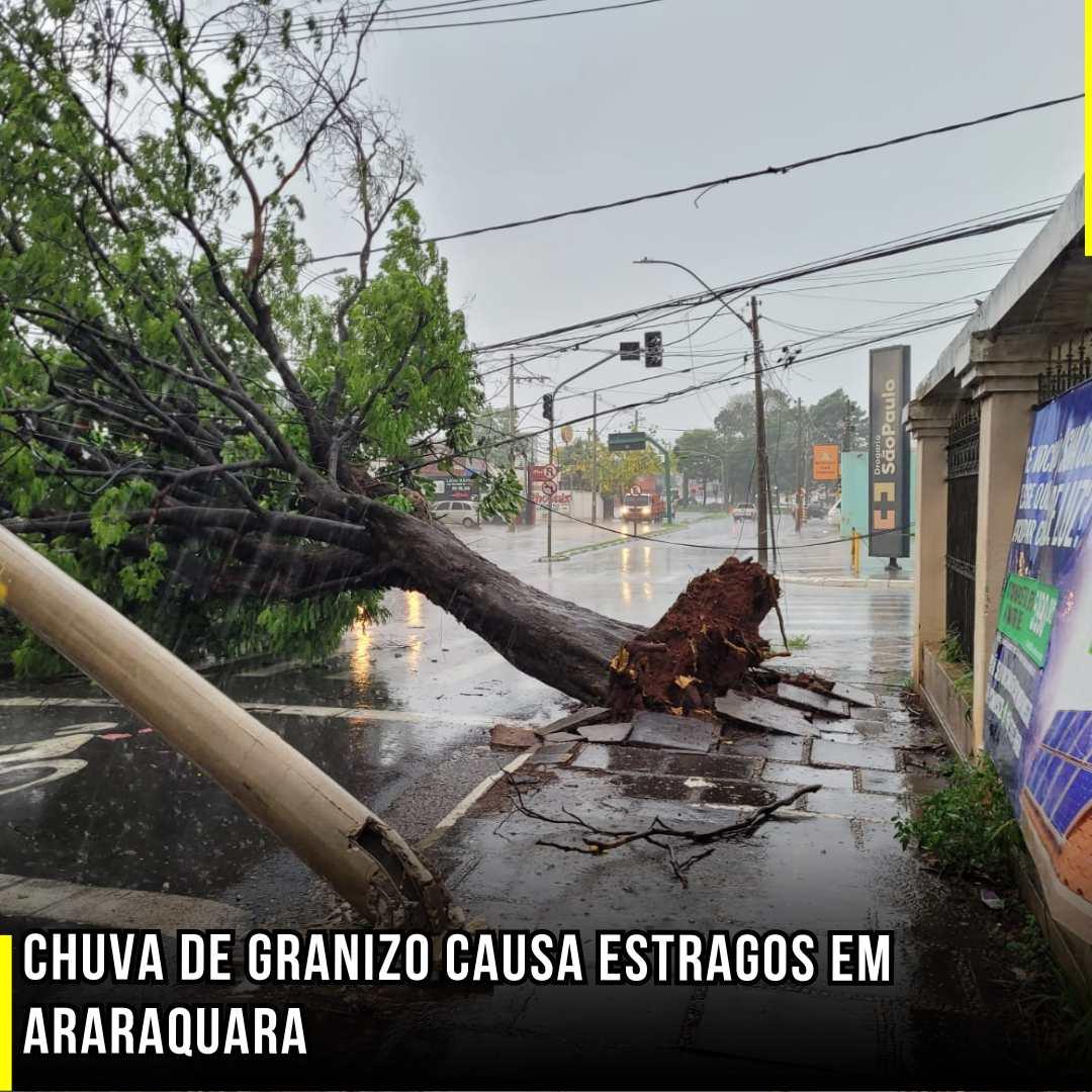 Chuva de Granizo Causa Estragos em Araraquara