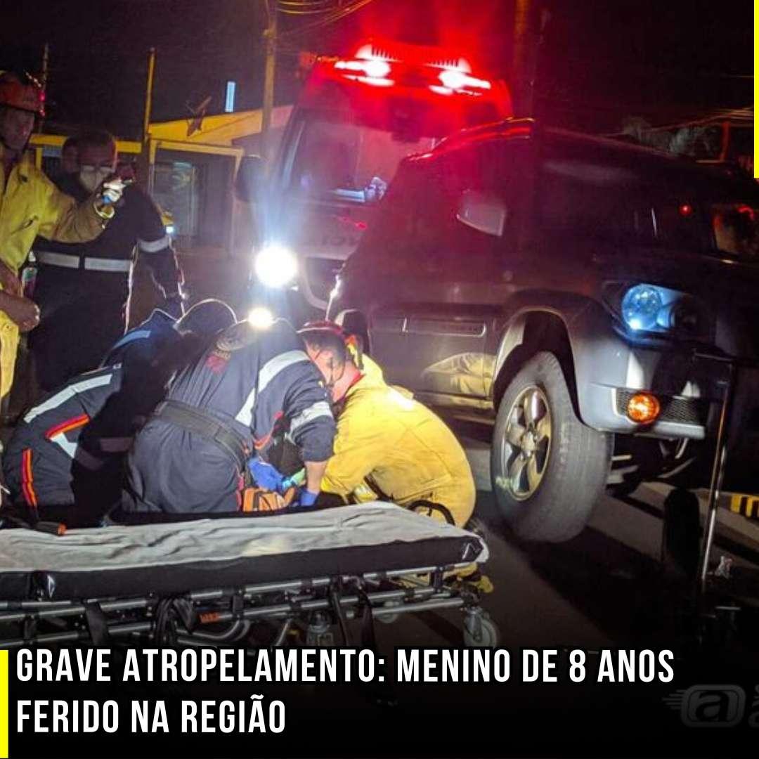 Grave Atropelamento: Menino de 8 Anos Ferido na região