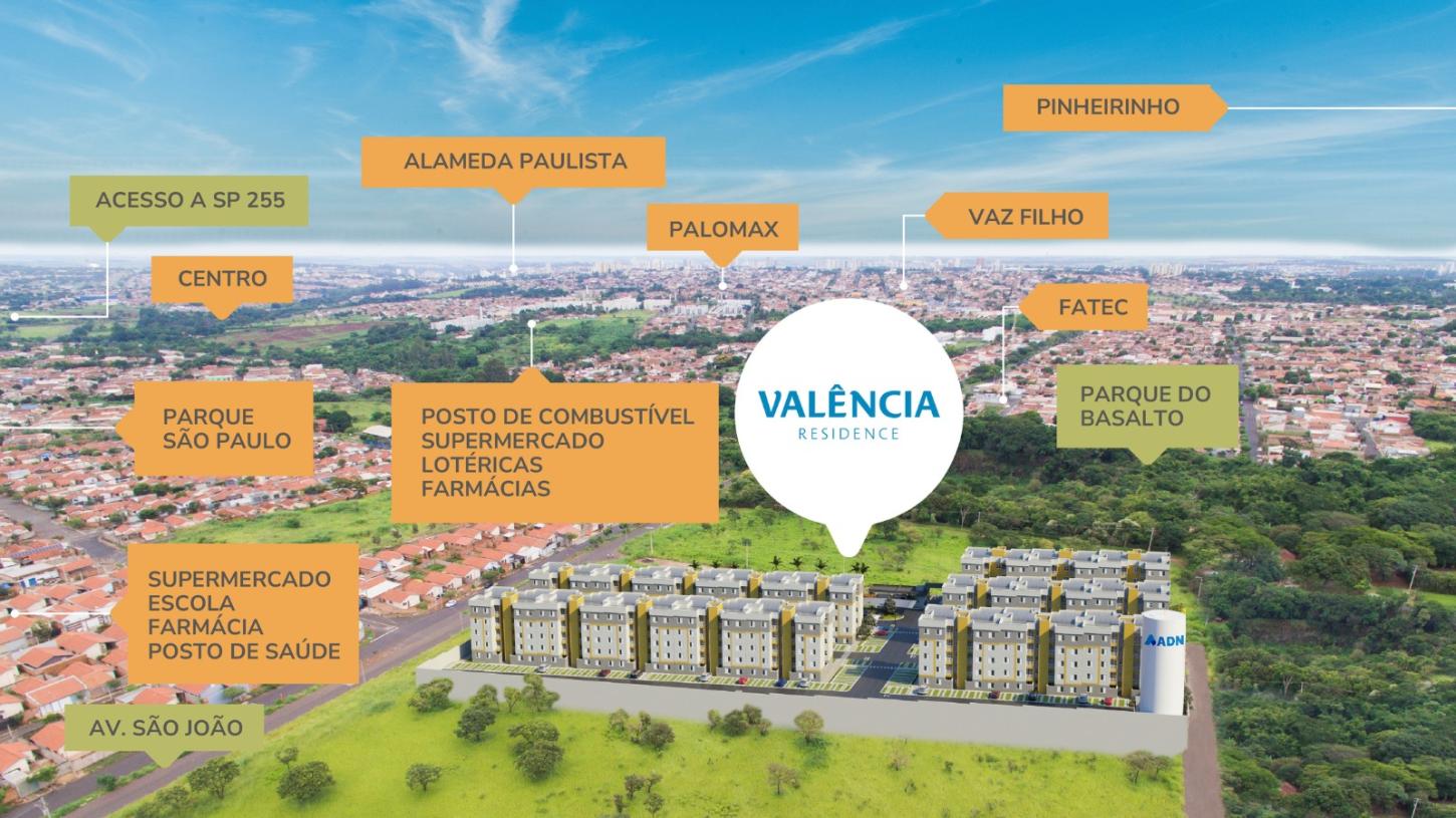 O Valência Residence fica a poucos metros do Parque Basalto. (Imagem ilustrativa) 