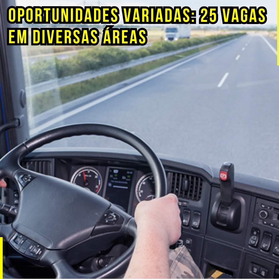 Oportunidades Variadas: 25 Vagas em Diversas Áreas