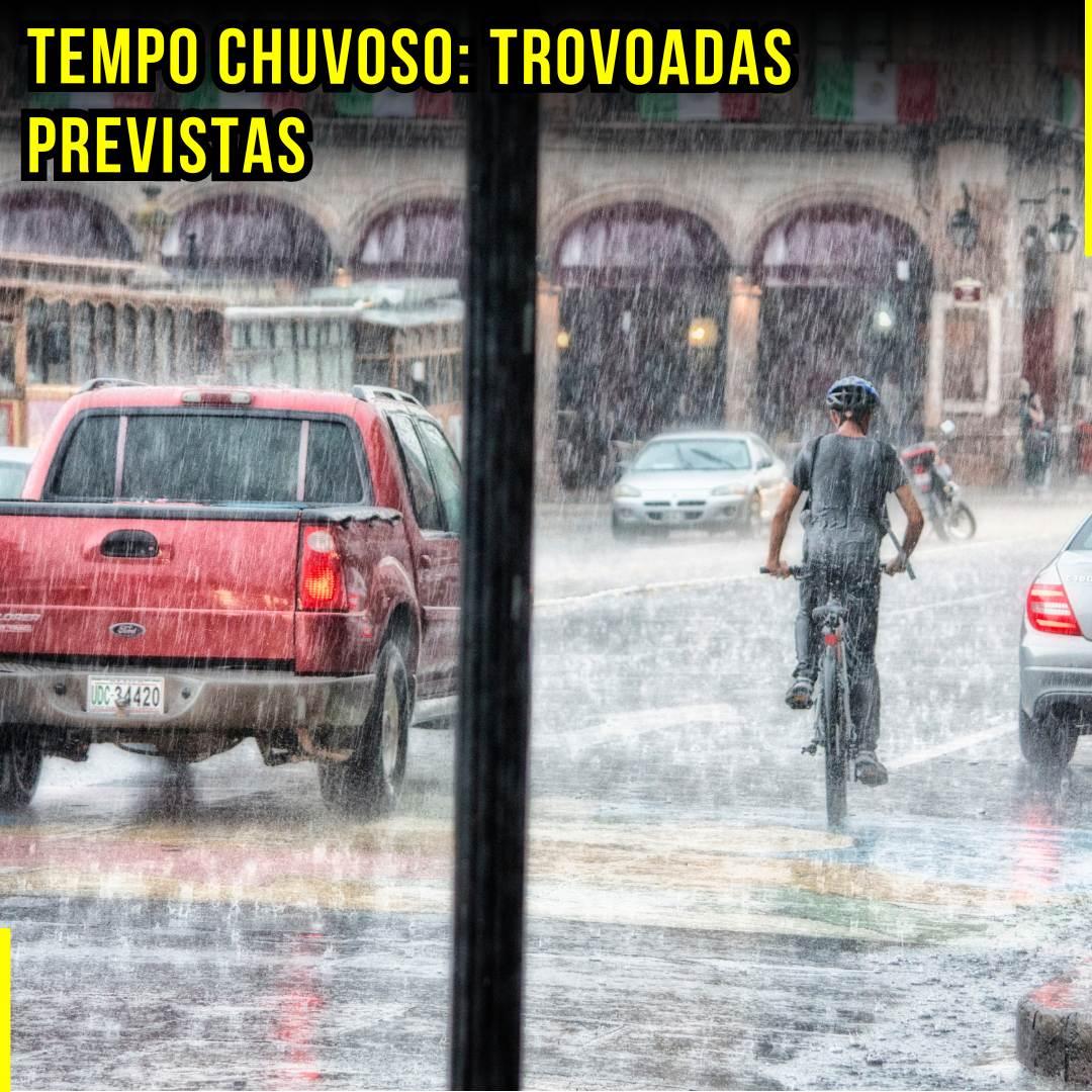 Tempo Chuvoso: Trovoadas Previstas