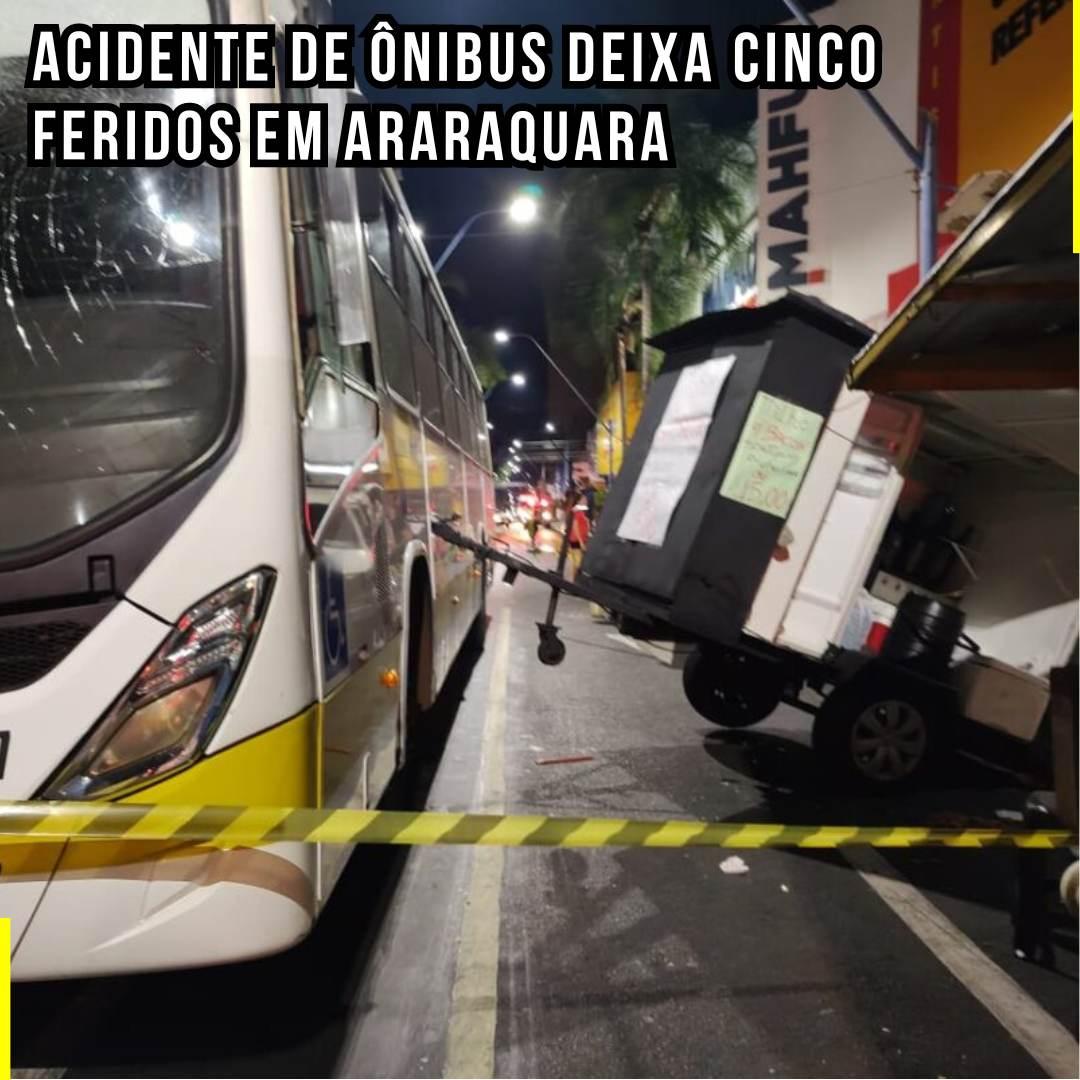 Acidente de Ônibus Deixa Cinco Feridos em Araraquara