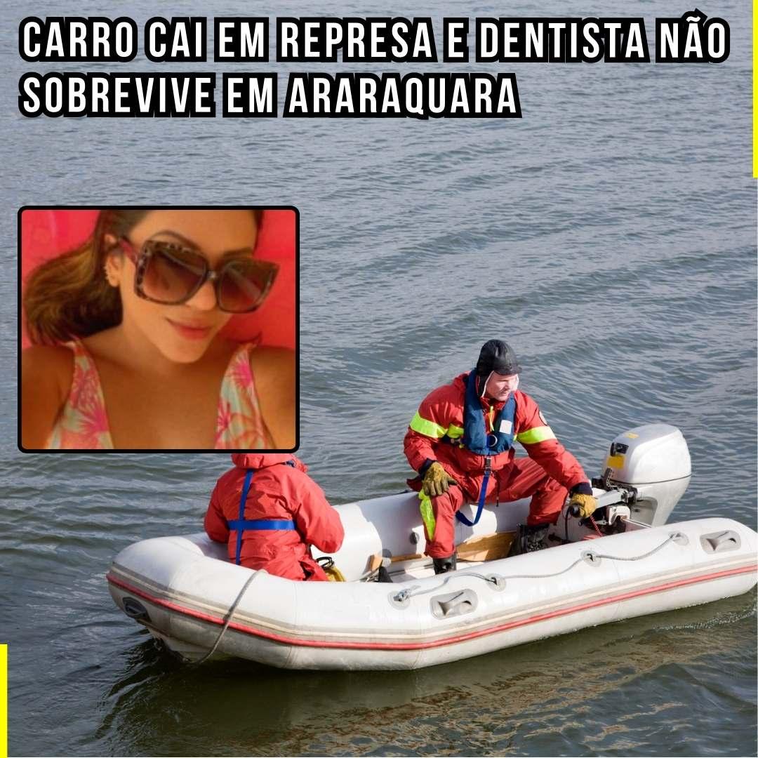 Acidente fatal: Carro cai em represa e dentista não sobrevive em Araraquara