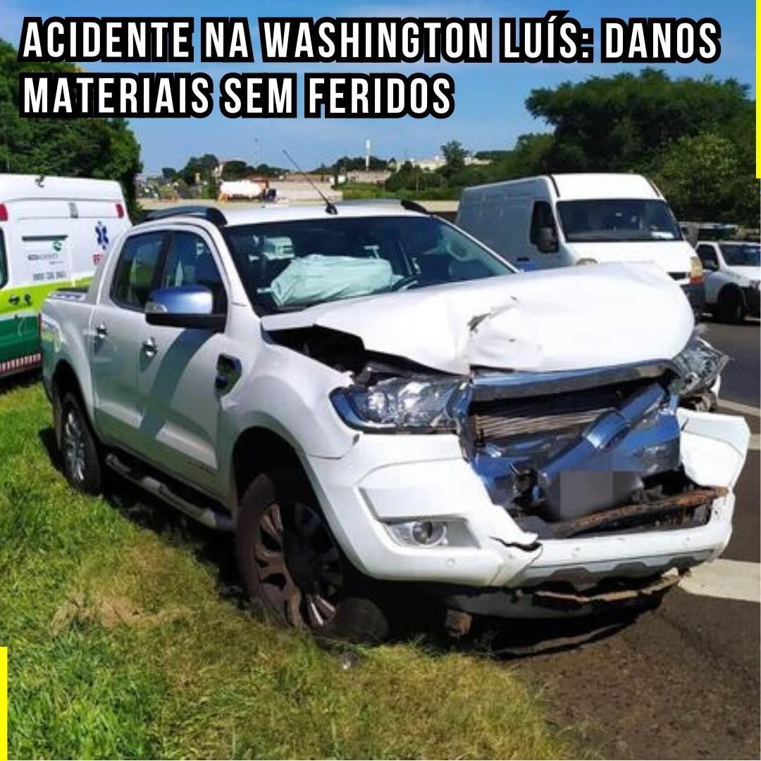 Acidente na Washington Luís: Danos Materiais sem Feridos