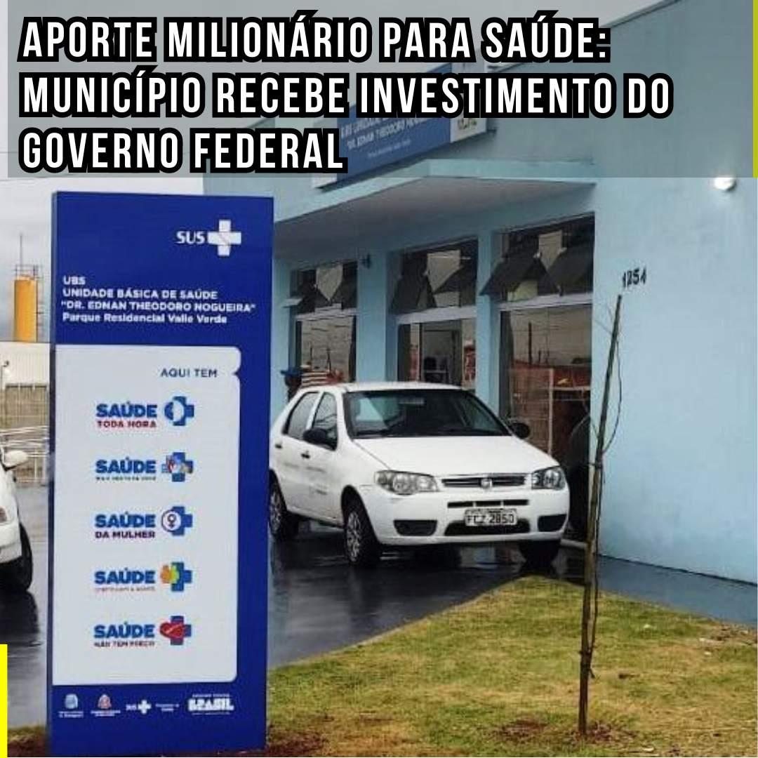 Aporte Milionário para Saúde: Município Recebe Investimento do Governo Federal