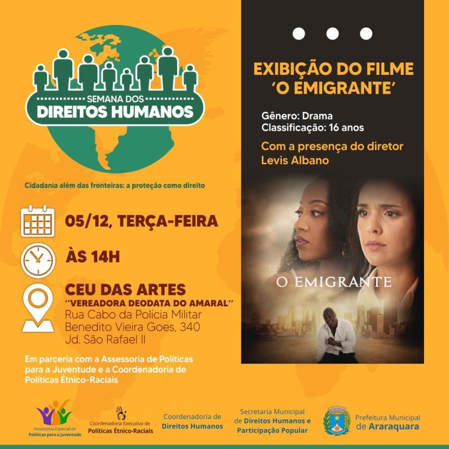 Semana dos Direitos Humanos: Exibição Gratuita do Filme 'O Emigrante'