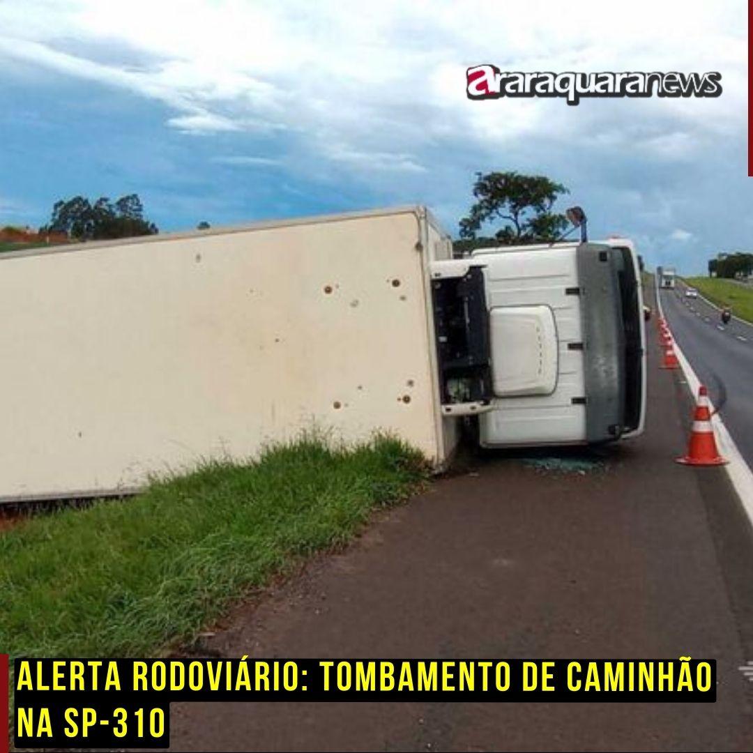 Alerta Rodoviário: Tombamento de Caminhão na SP-310
