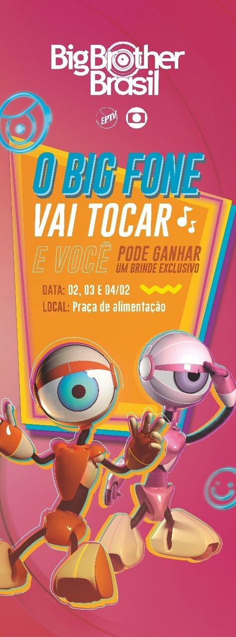 Big Fone tocará no Shopping Jaraguá e dará brindes exclusivos