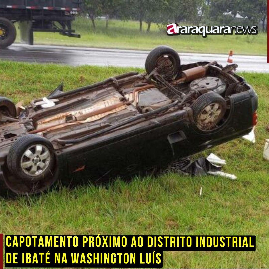 Capotamento Próximo ao Distrito Industrial de Ibaté na Washington Luís
