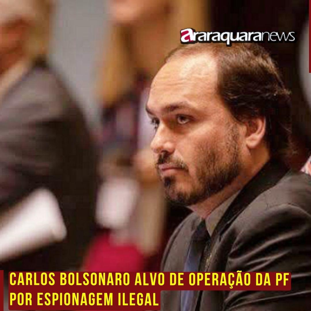 Carlos Bolsonaro alvo de operação da PF por espionagem ilegal