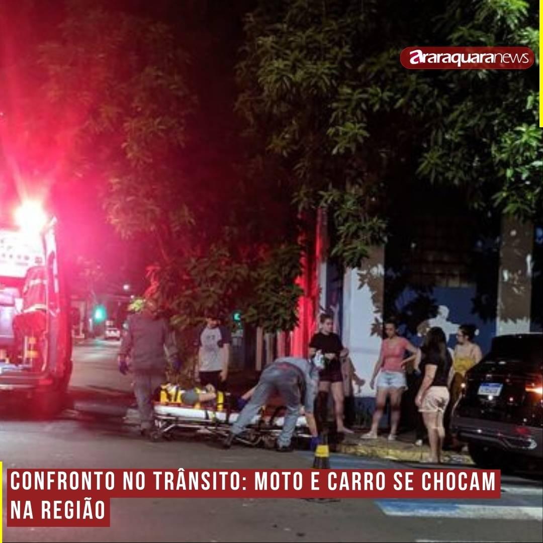 Confronto no Trânsito: Moto e Carro se Chocam na Região
