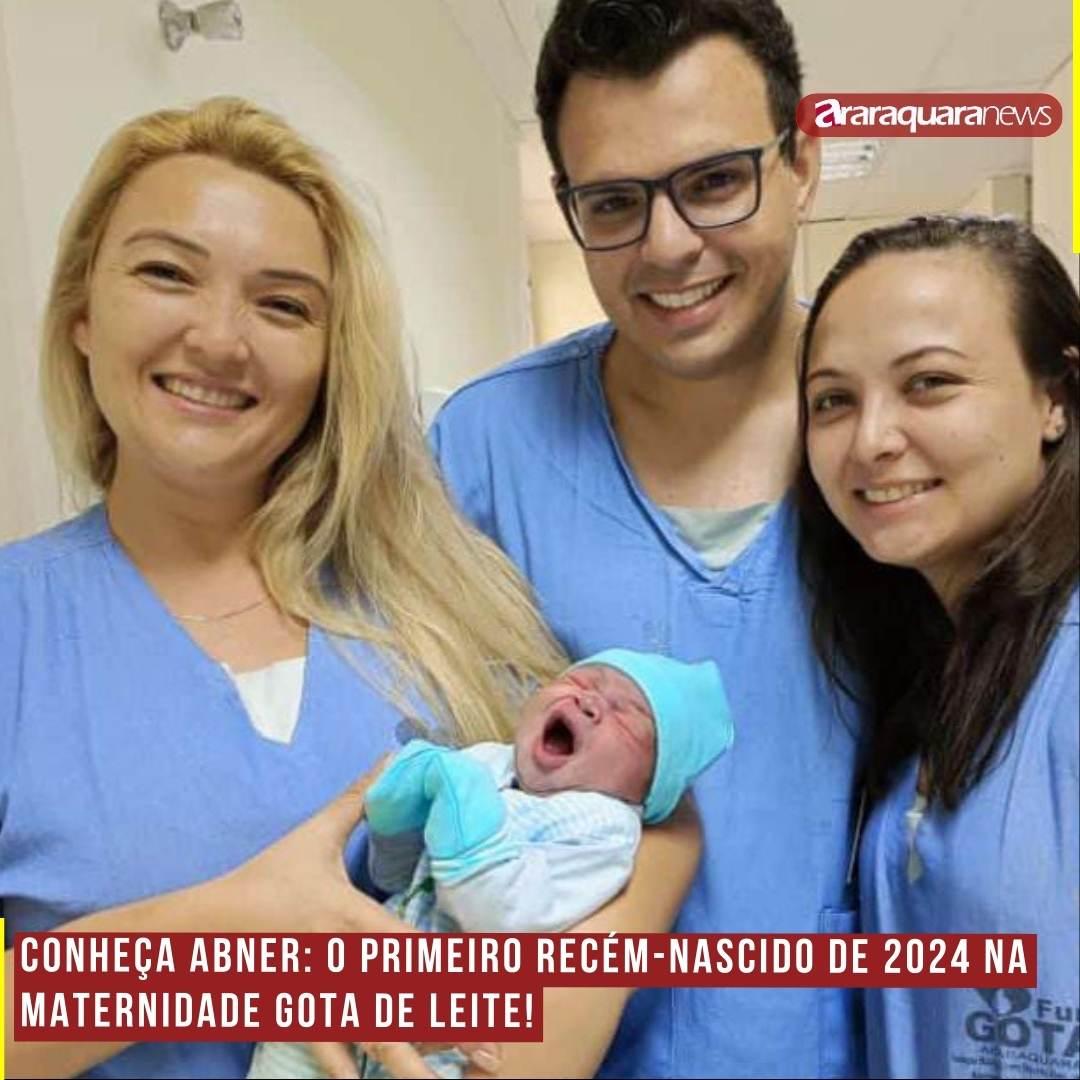Conheça Abner: o primeiro recém-nascido de 2024 na maternidade Gota de Leite!
