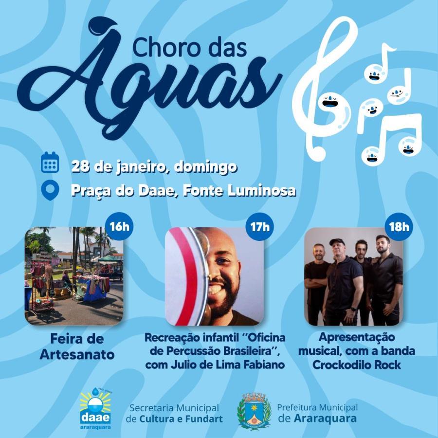 Domingo Cultural: Feira de Artesanato e Show com Crockodilo Rock em Araraquara