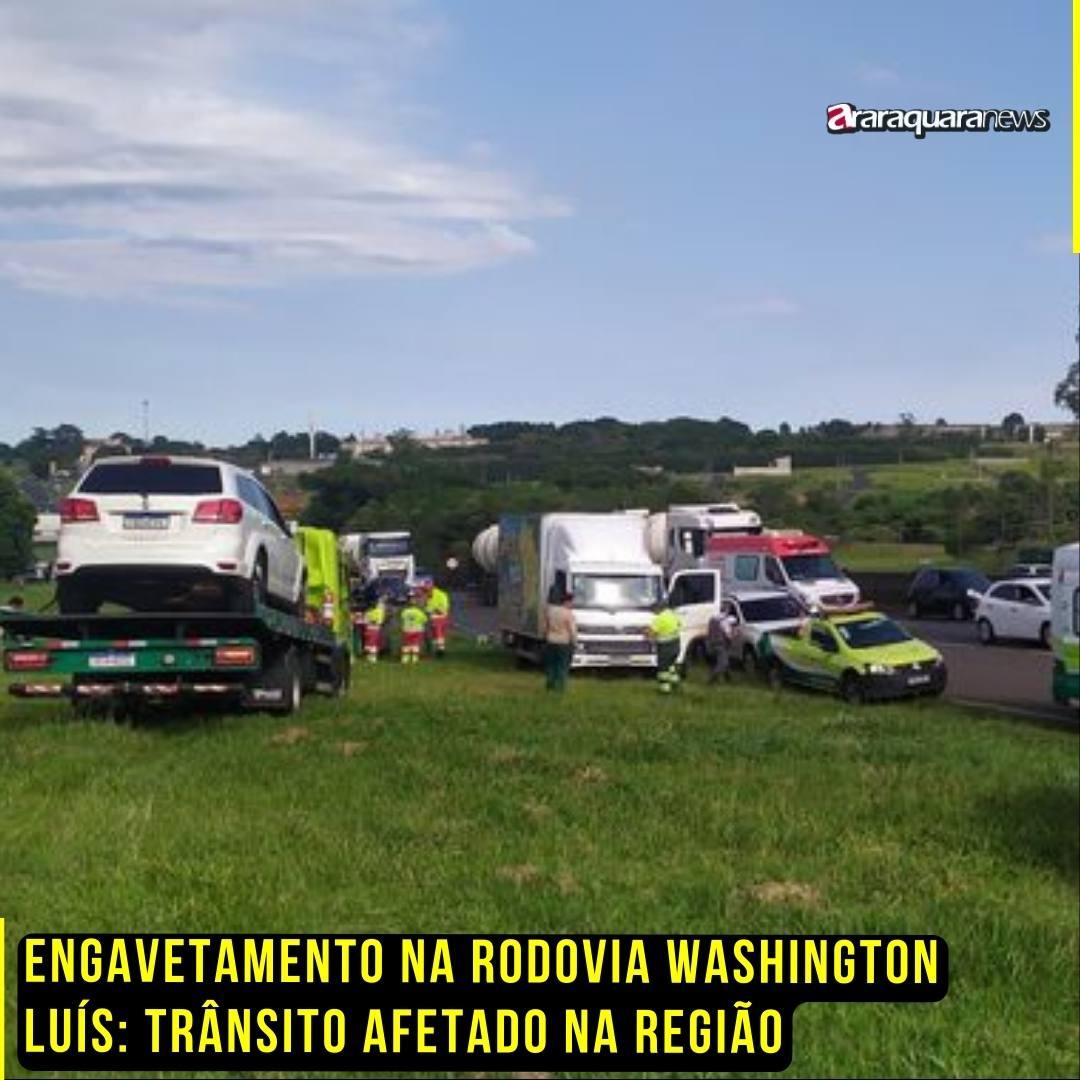 Engavetamento na Rodovia Washington Luís: Trânsito Afetado na Região