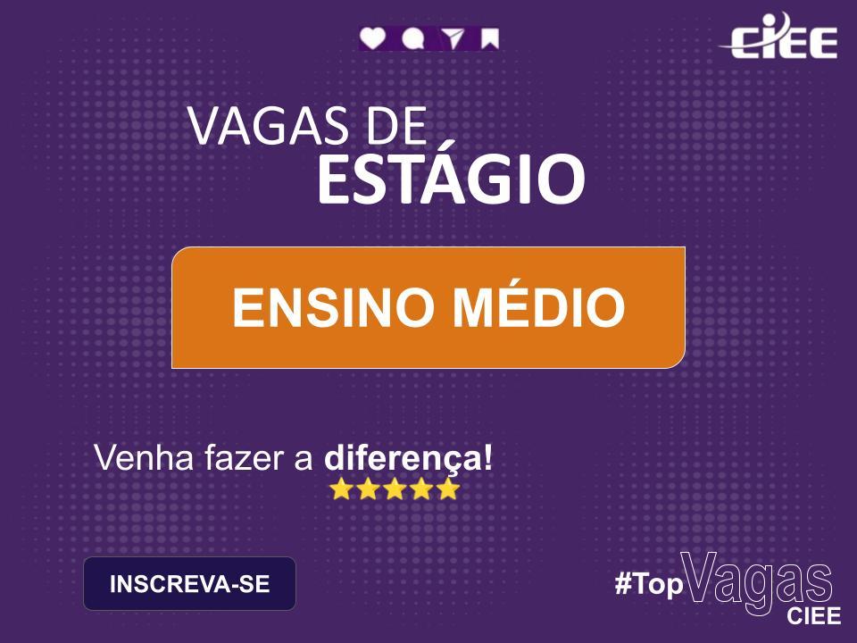ESTÁGIO PARA ENSINO MÉDIO