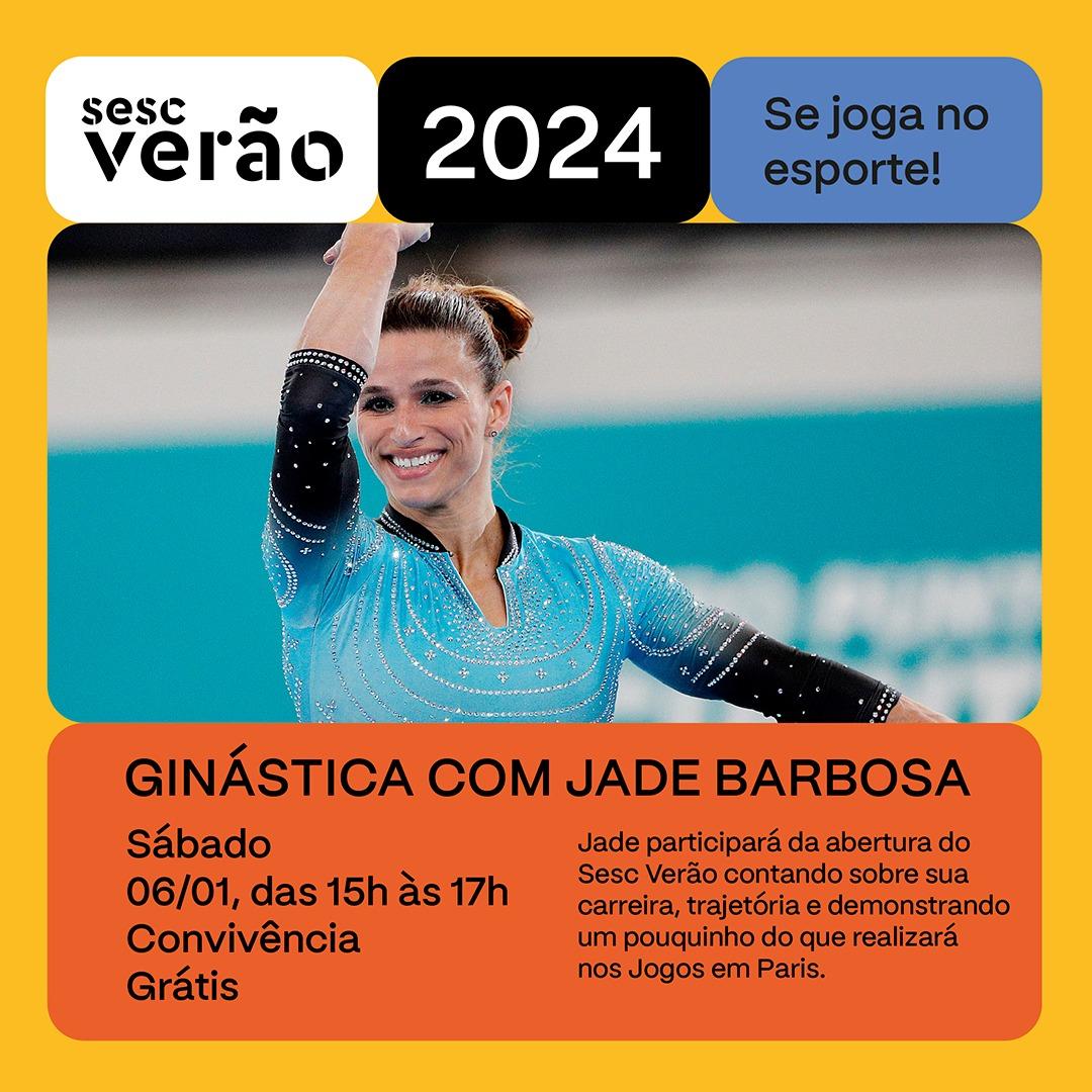 Ginástica com Jade Barbosa no Sesc Verão em Araraquara
