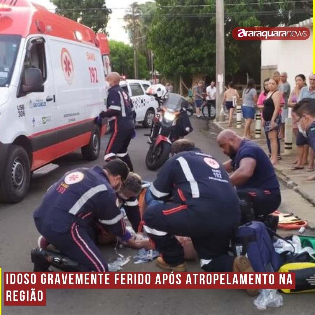 Idoso Gravemente Ferido Após Atropelamento na Região