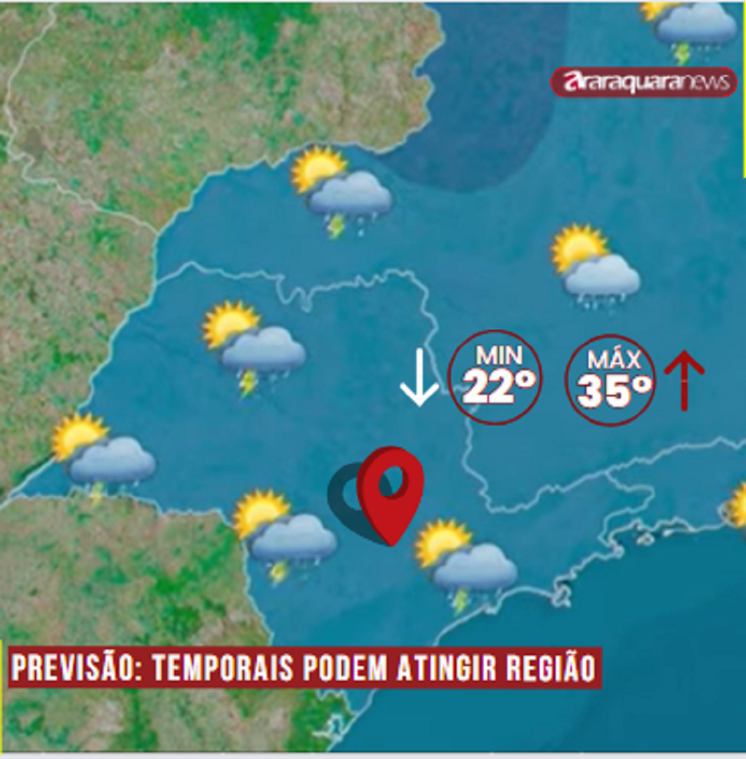 Previsão: Temporais Podem Atingir Região