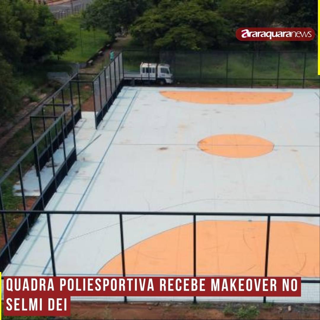 Quadra Poliesportiva Recebe Makeover no Selmi Dei