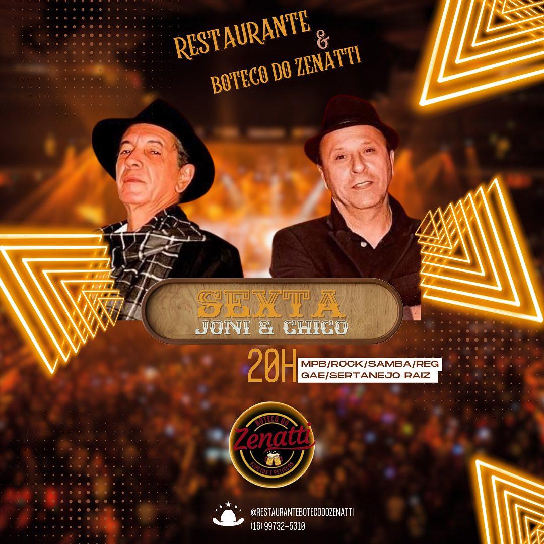 Sexta Musical no Zenatti: Joni e Chico ao Vivo!
